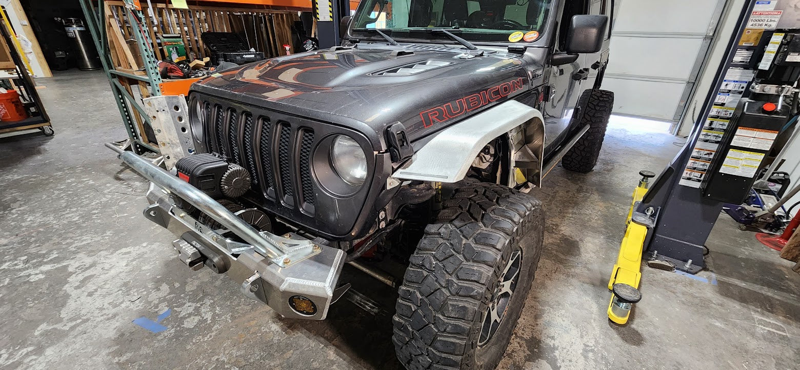 JL/JT Aluminum High Line Fender Flares (Front)