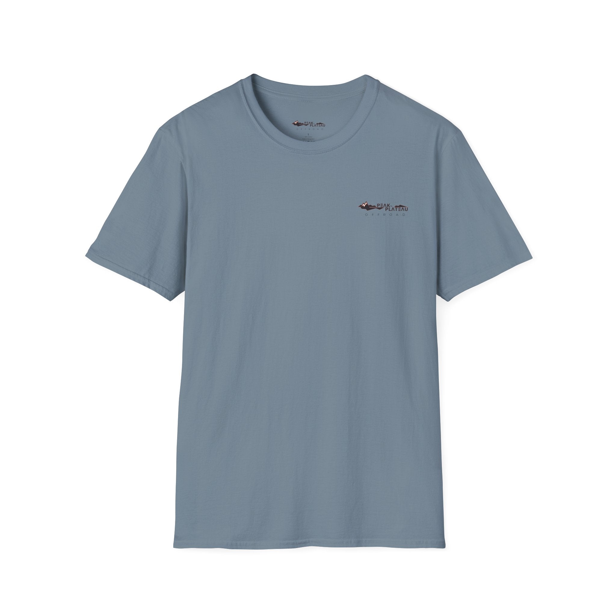 Buy stone-blue Adventure-Ready Unisex Softstyle T-Shirt - Installs-Parts-Performance
