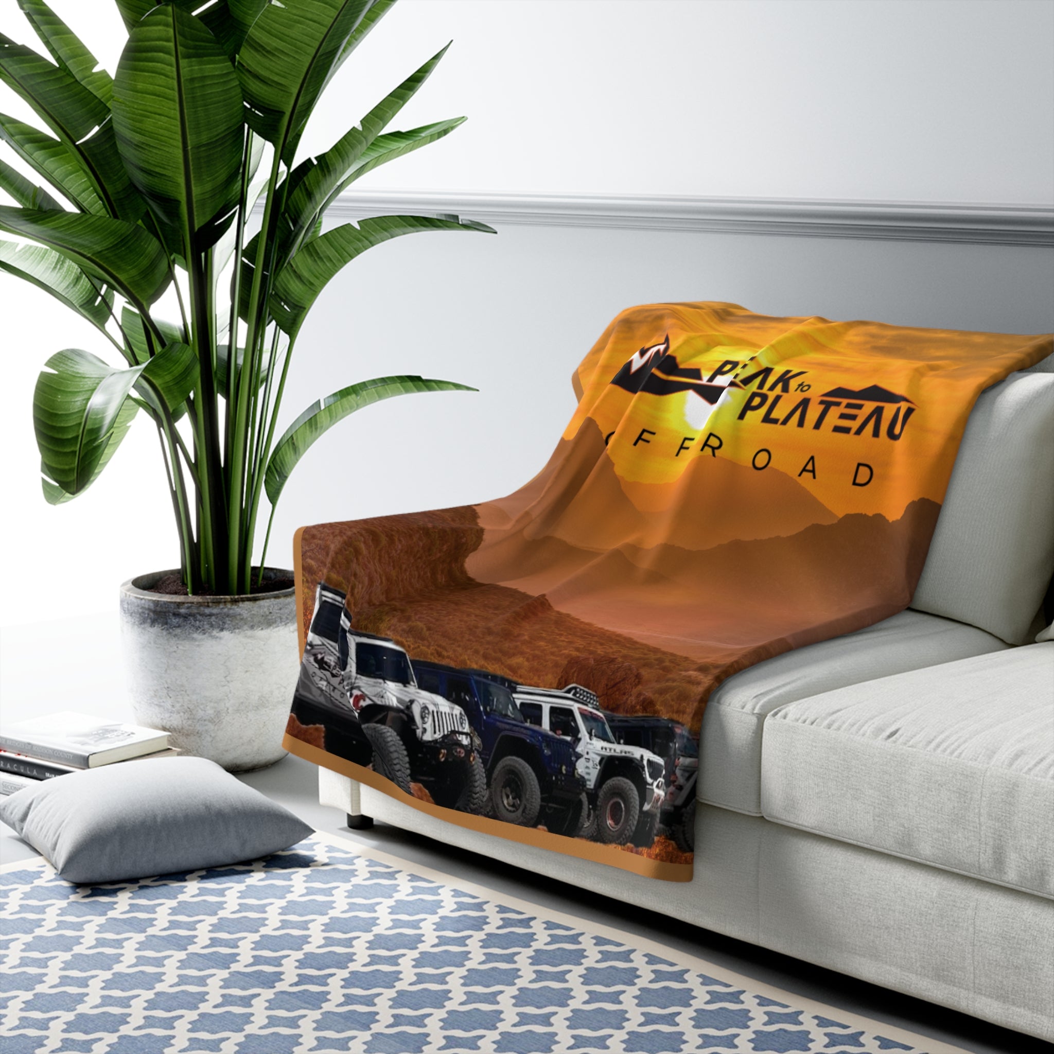 Sherpa Fleece Blanket - Offroad and Overland Camping Adventure