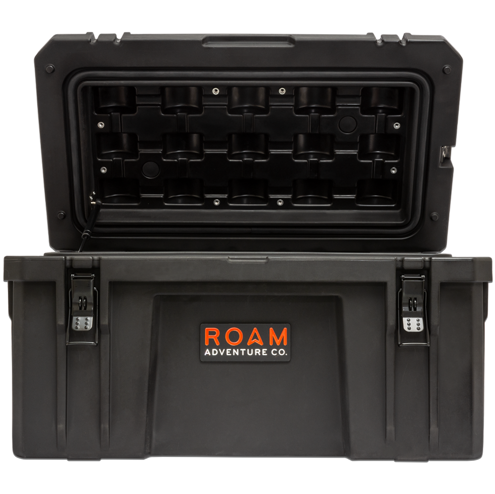 ROAM 82L Rugged Case - medium heavy-duty storage box shown in Black