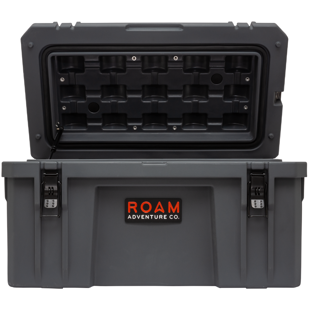 ROAM 82L Rugged Case - medium heavy-duty storage box shown in Slate