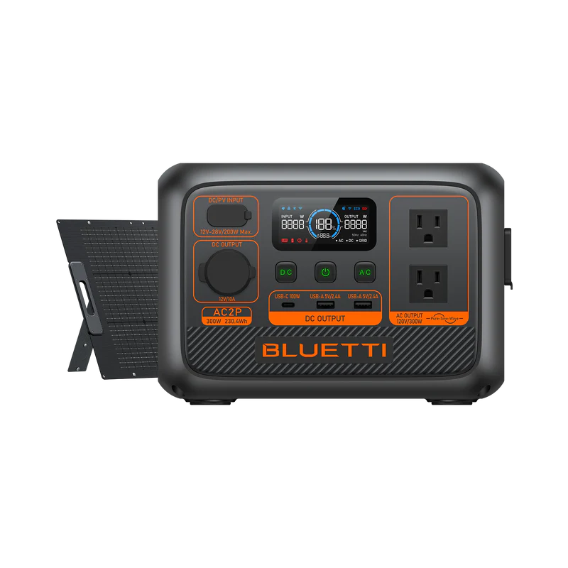 BLUETTI AC2P Portable Power Station | 300W 230.4Wh