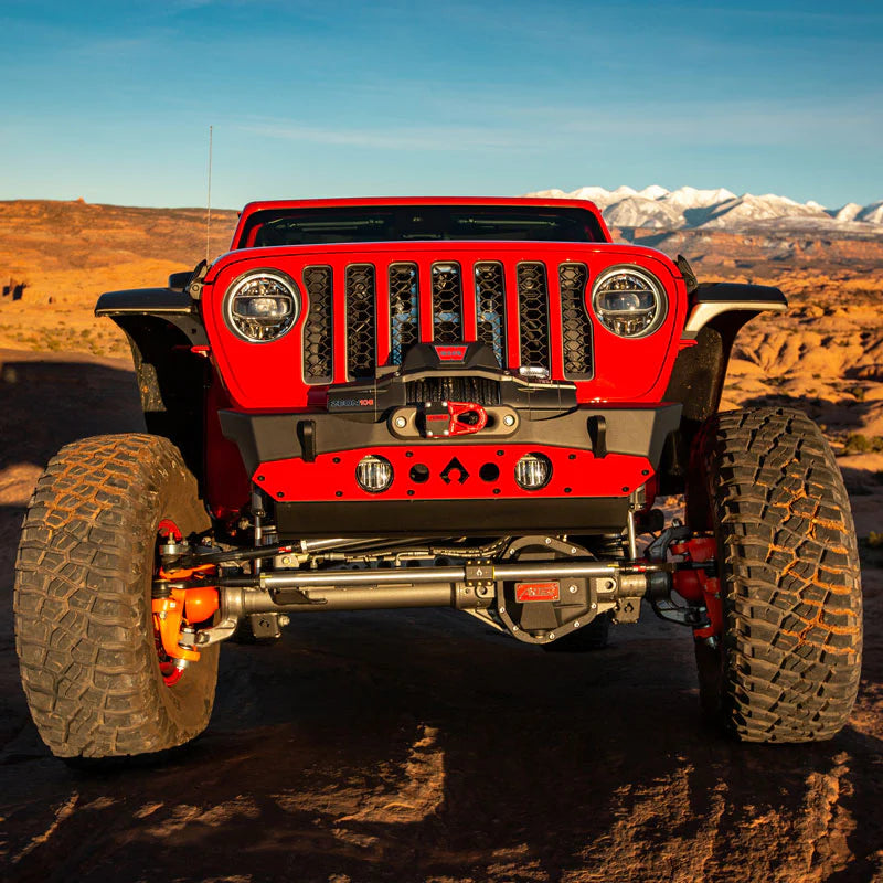 Artec Nighthawk Front Bumper W- Aluminum Skid For JK, JL, & JT