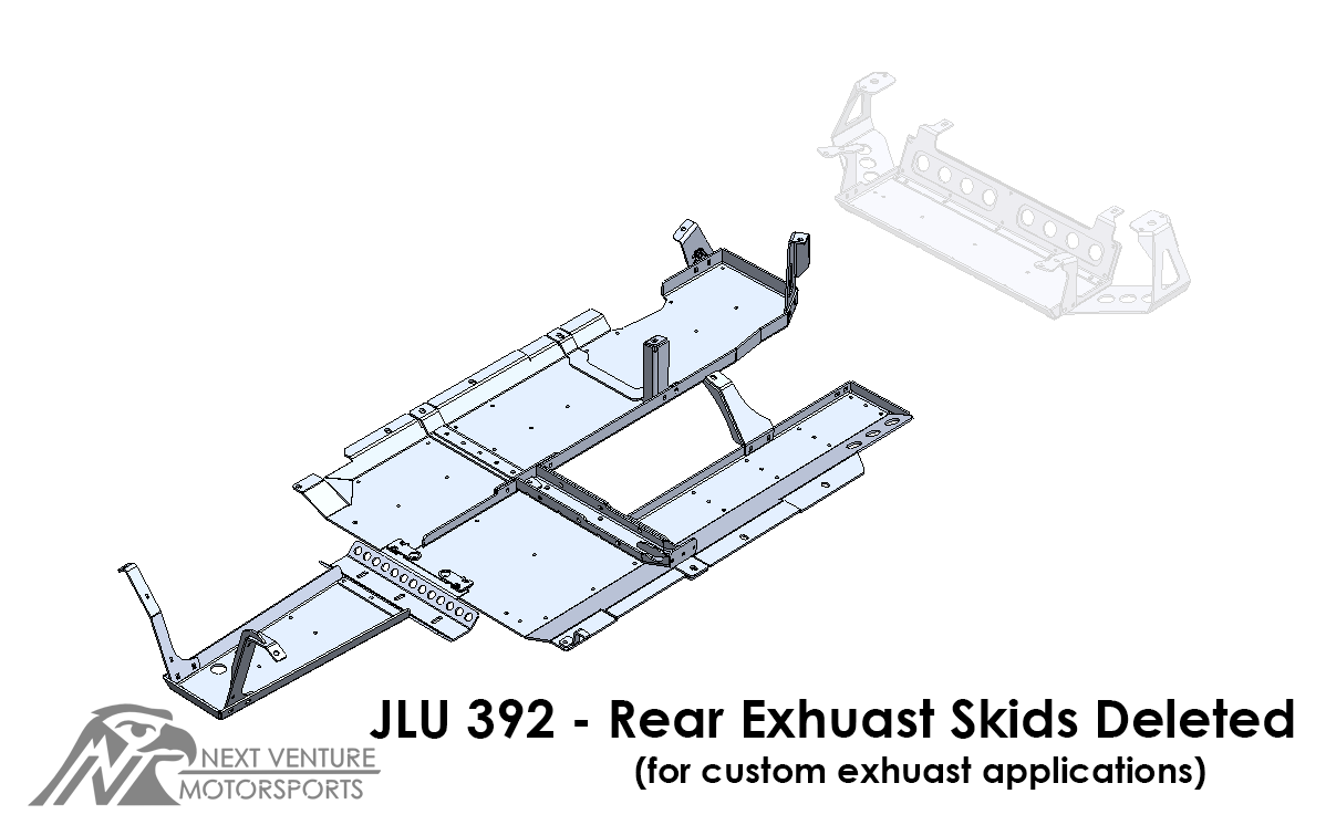 JLU Aluminum Belly Skids - 392 Hemi