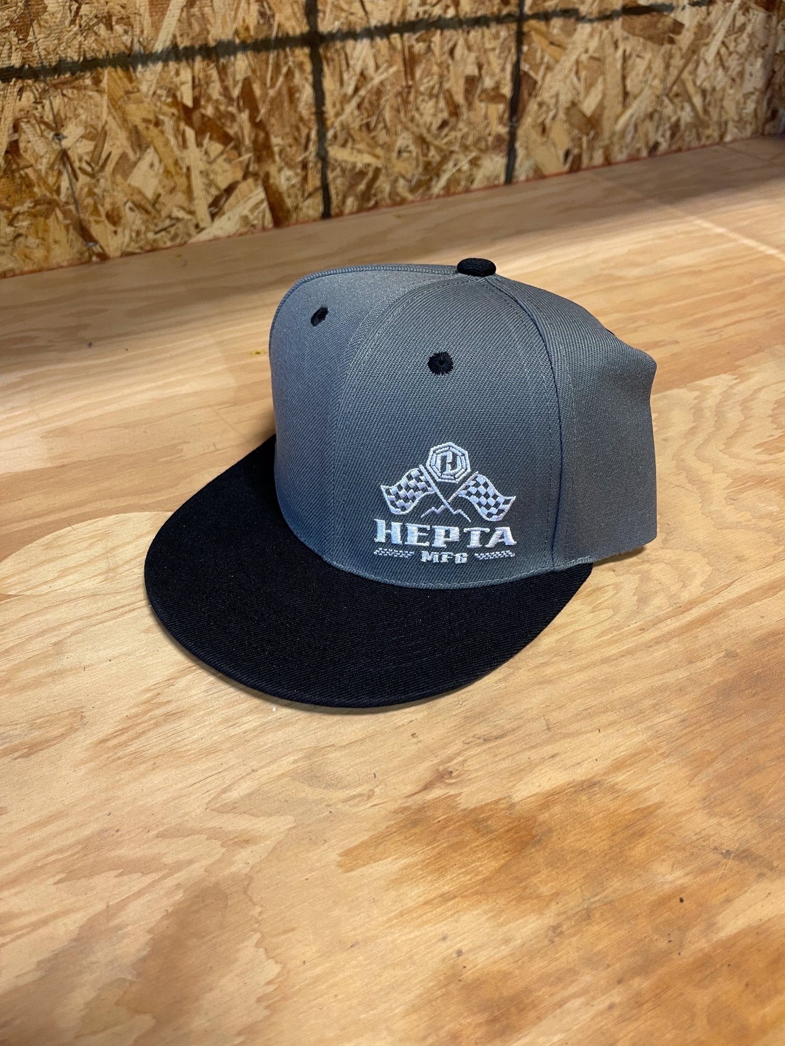 Flat Bill Race Logo Hat - Hepta MFG