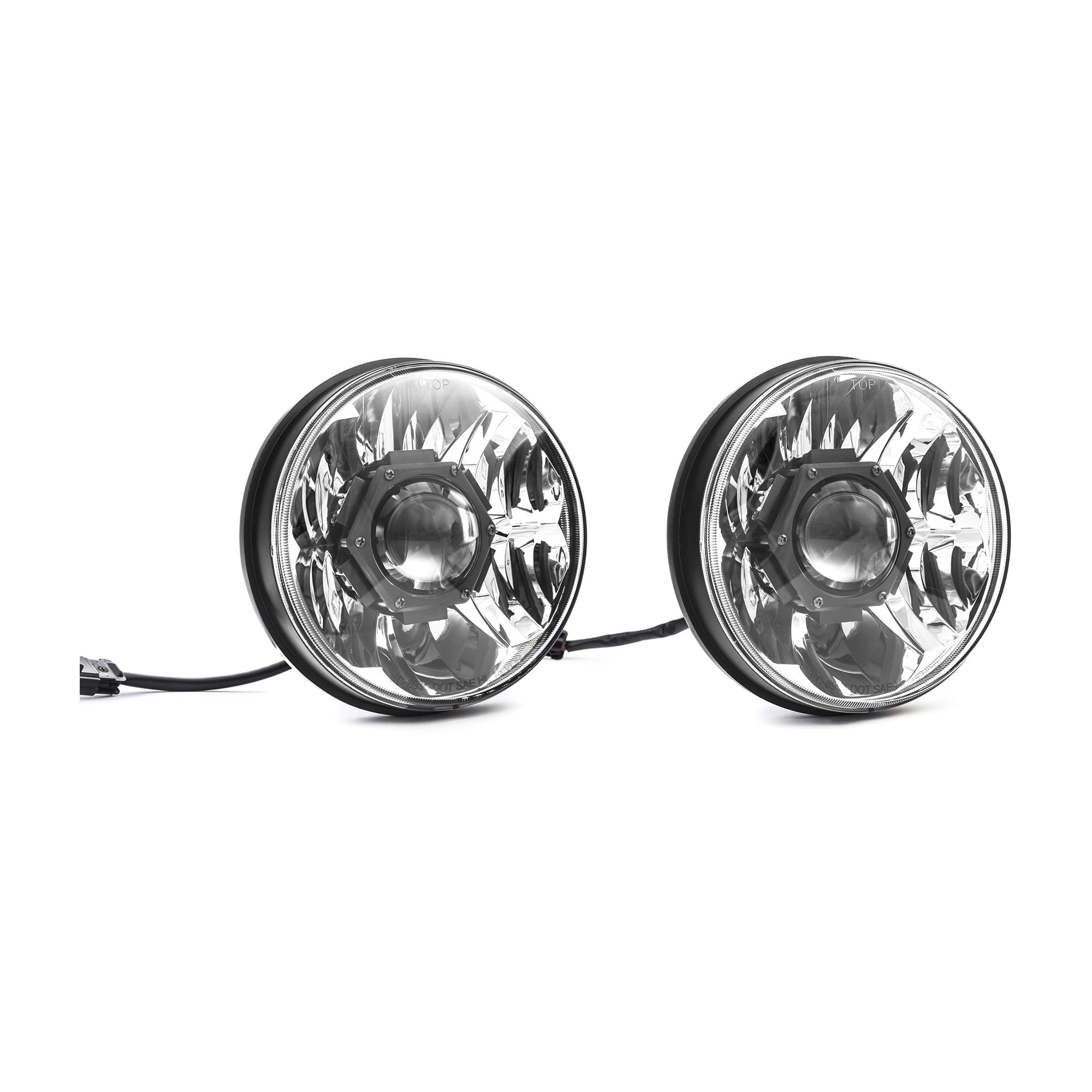 7" Gravity LED Pro DOT Headlight - Driving Beam - Pair - Universal / 07-18 Jeep JK